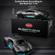MIEBELY Remote Car, 1/16 Scale Bugatti Divo RC Car High Speed 12Km/h, 2.4Ghz Licensed Model Car with Led Light Racing Hobby Toy Car for Adults Boys Girls Age 6+ Years Gift