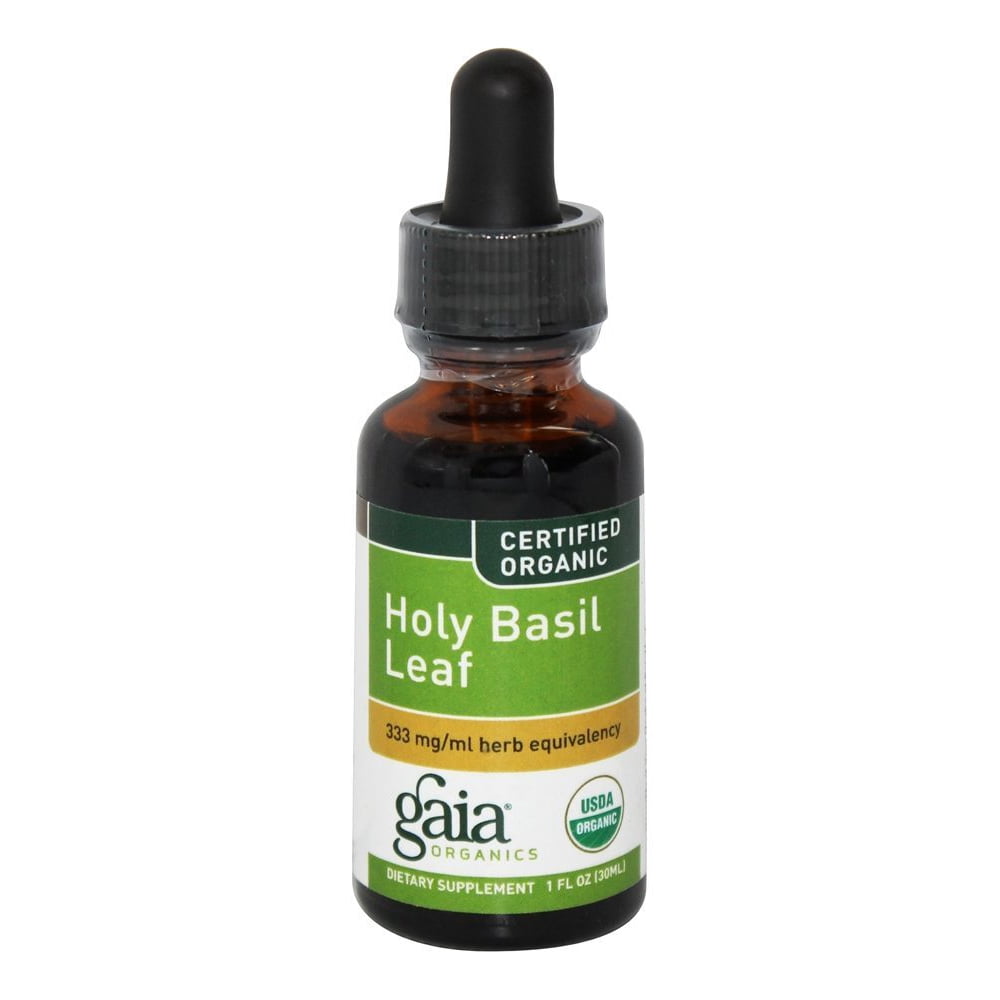 Gaia Herbs Holy Basil Leaf Certified Organic 1 fl. oz. Walmart
