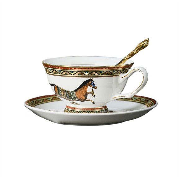Home Coffee Cups with Spoon Cafe High Grade Coffee Cups And Saucers Set European Afternoon Tea Cups