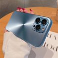 thumbnail image 1 of Luxury Laser Aurora CD Pattern Matte Case For iPhone 16 15 14 13 12 11 Pro Max Plus Soft Bumper Shockproof Armor Hard Back Cover Navy Blue for iphone13 Pro(6.1"), 1 of 6