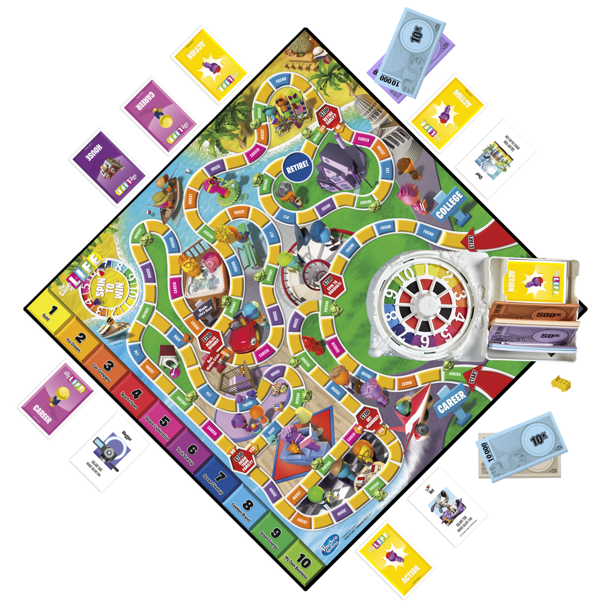 The Game of Life Board Game, Family Edition for Ages 8+ photo 2