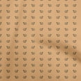 thumbnail image 1 of oneOone Cotton Silk Rust Brown Fabric Minimal Retro Watch Quilting Supplies Print Sewing Fabric By The Yard 42 Inch Wide, 1 of 5