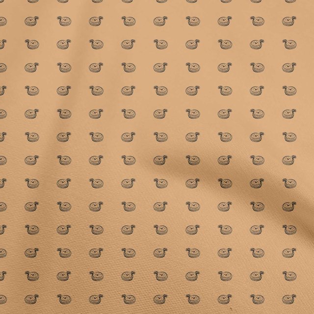 oneOone Viscose Chiffon Rust Brown Fabric Minimal Retro Watch Craft Projects Decor Fabric Printed By The Yard 42 Inch Wide