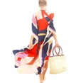 thumbnail image 2 of Bsubseach Women Loose Half Sleeve Long Kaftan Swimsuit Cover Up Beach Dress, 2 of 4