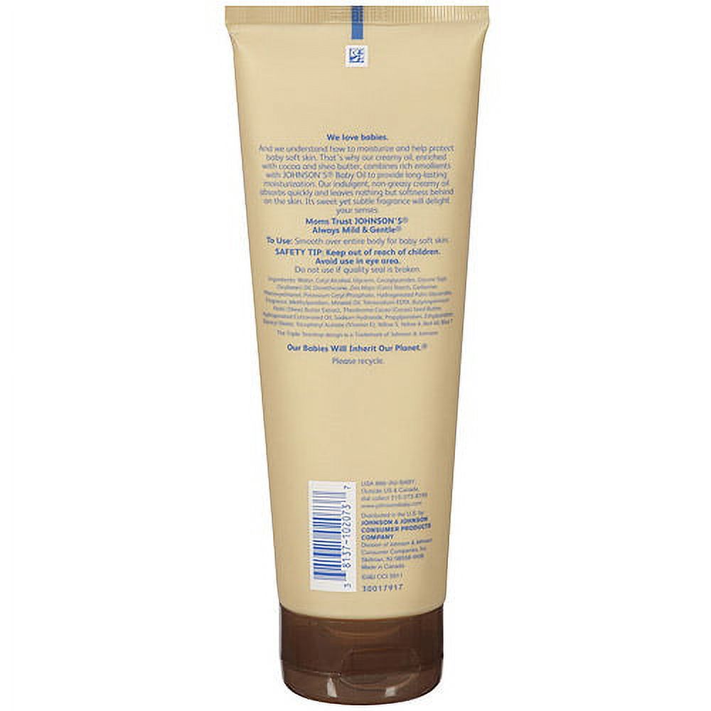 Johnson's Baby Creamy Oil, Cocoa and Shea Butter, 8 Ounce, 2 Pack [] - image 2 of 2