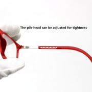 Magnetic Reading Glasses Men Women 3.0,Front Connect Adjustable Temples Eyeglass Around Neck Hanging Computer Readers for Presbyopia,Red
