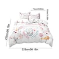thumbnail image 2 of H Easter 3-Piece Bedding Set With Bunny And Egg Patterns, Includes 1 Duvet Cover And 2 Pillowcases, Soft Fabric For Twin Full Queen Bed, Machine Washable, 2 of 6