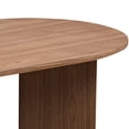 thumbnail image 4 of Compact 39.37 Inch Walnut Table / For Small Living Areas / Stable Pedestal Design, 4 of 4