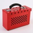 thumbnail image 3 of LOTO Box Safety Lockout Tagout Lock Device Storage, Up To 12 Padlocks, Made of, 3 of 9