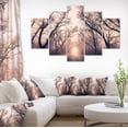 thumbnail image 1 of Road Through Mystical Dark Forest - Landscape Photography Canvas Print, 1 of 3