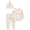 Beige Veggie, variant on Baby Layette Outfit Set, 3-Piece, Sizes Preemie-6/9 Months
