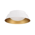 thumbnail image 6 of ED0552202WHGD Crystorama Lighting Donoven - 6W 2 LED Flush Mount-5 Inch Tall and 15 Inch Wide-White/Gold Finish, 6 of 6