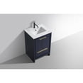 thumbnail image 4 of KubeBath Dolce 24″ Blue  Modern Bathroom Vanity with White Quartz Counter-Top, 4 of 6