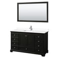 thumbnail image 3 of Wyndham Collection WCS202060SWBWCUNSM58 Deborah 60" Free Standing Single Basin Vanity Set, 3 of 6
