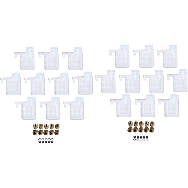 HUGFEGWE 20PCS Solvent Printer Ink Damper Dx5 Dumper for Print Mutoh Galaxy Human Xuli Plotter 4x3Mm Tube CJ25311-9506