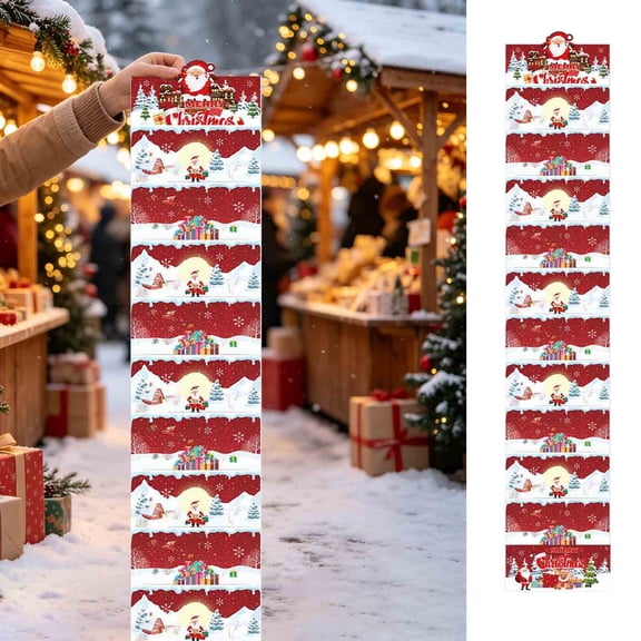 Ltvvegg Christmas Money Holders Gift Card Bookle for Christmas Cash Gifts, 10 Slots Gift Card Booklet with Envelopes, Surprise Cash Gift Card Holders, Xmas Party Supplies
