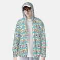 thumbnail image 4 of Sigee Cute Corgi Head Print UPF50+ Men's Sun Protection Hoodie Shirt SPF UV Shirt Long Sleeve Fishing Outdoor Lightweight, S-3XL, 4 of 9