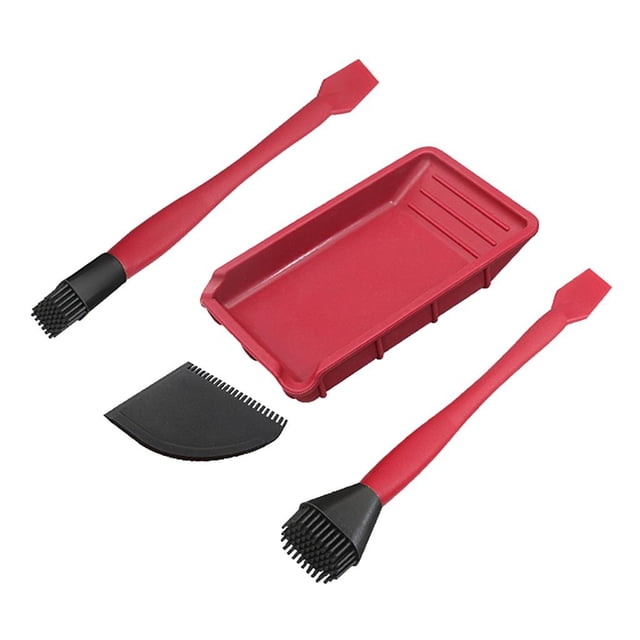 Conjunto de aplicador de esparcidor de pegamento para carpintería de silicona Bandeja y de cepillo de pegamento CUTICAT esparcidor de pegamento para carpintería