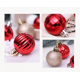 thumbnail image 1 of Adornos de bolas de Navidad Bola de decoración de árbol de Navidad inastillable para fiesta familiar, adornos de árbol ganchos incluidos MFZFUKR FLD-3480, 1 of 8