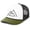 White/Black/Moss, variant on Mens Geometric Mountain Outdoors Rope Hat Embroidered Foam Front Mesh Back Trucker Hat, Rust/Khaki/Rust
