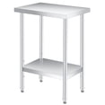 thumbnail image 2 of Kojooin Stainless Steel Prep and Work Table, Heavy Duty Commercial Kitchen Table with Adjustable Undershelf, 2 of 6