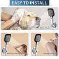 thumbnail image 6 of 2025 Upgraded 12 Inch All Metal High Pressure Rain Shower Head, 3-Way Dual Shower Combo with Handheld Spray, Filtered & Height Adjustable Extension Arm, 6 of 11
