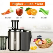 Dual Speeds Juice Maker for Fruits and VeggiesMulti-function Electric Juicer with 800W Motor, Centrifugal Juicer with Non-drip Function,US Plug, Black