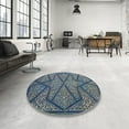 thumbnail image 4 of Ahgly Company Machine Washable Indoor Rectangle Transitional Dark Goldray Area Rugs, 7' x 9', 4 of 7