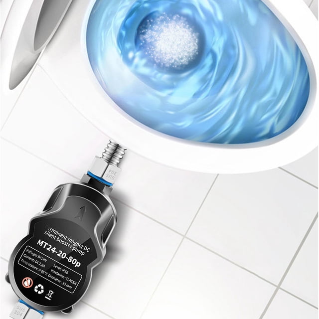 Bomba de refuerzo automática , bomba circuladora de sistema de bomba de recirculación de agua de caliente de 24V para calentador/grifo Solar BLESIY Bomba de refuerzo