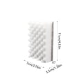 thumbnail image 3 of Dishwashing Sponge Block Set Double Sided Scrubber Wave Design Eraser for Kitchen Sink Cleaning, White, 3 of 8
