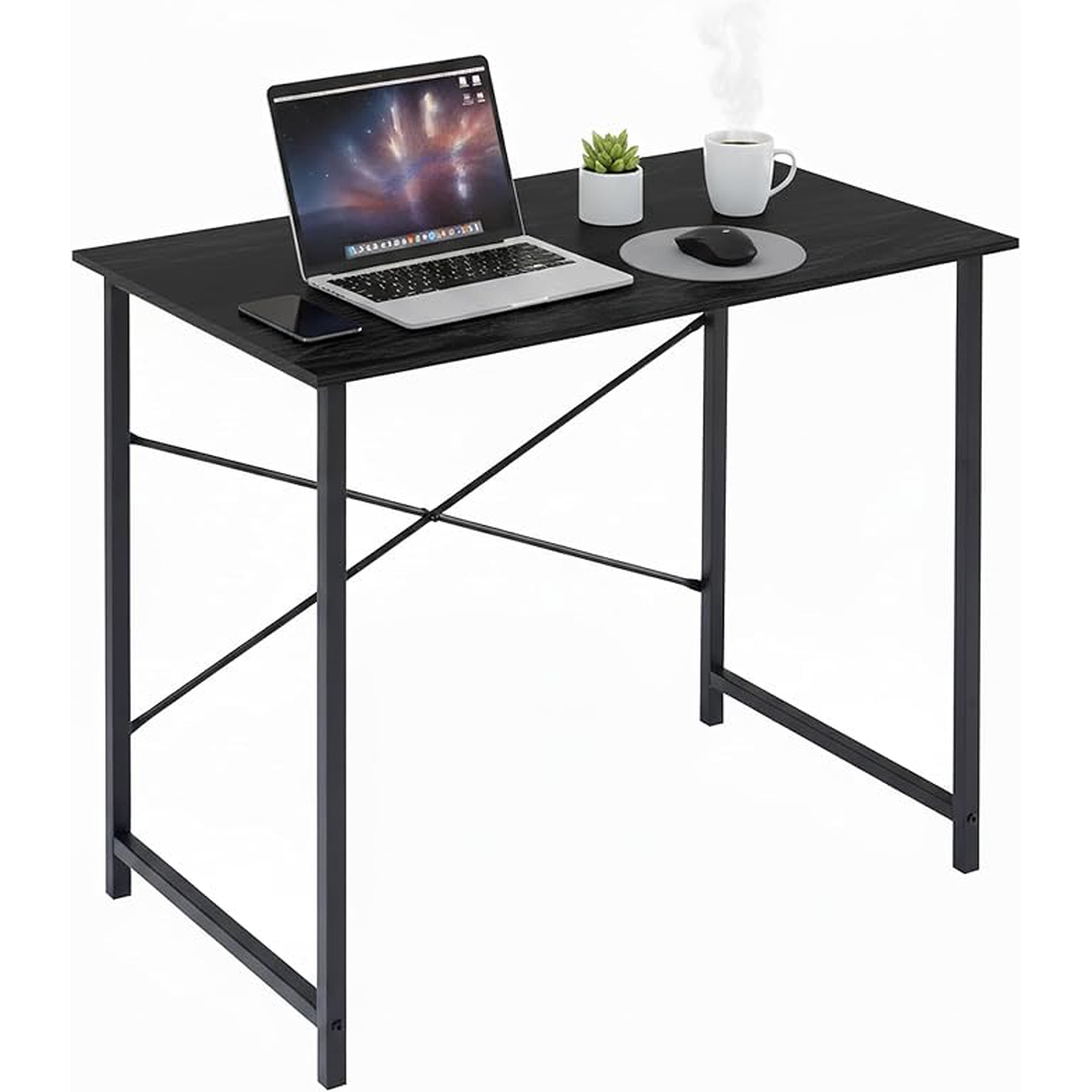 Aidoly 31 inch Small Computer Desk, Writing Study Work Office Table for Home Bedroom, Black