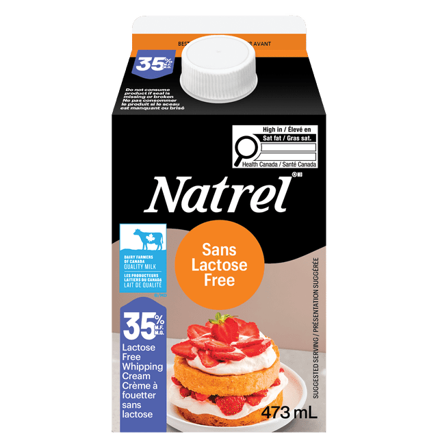 Crème à fouetter sans lactose 35 % Natrel