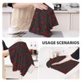 thumbnail image 3 of Sikiie Red Ladybugs On Dark Background Waffle Weave Kitchen Dish Cloth,Super Absorbent Kitchen Dish Towels 16*26 Inches for Dish Rags Washing Dishes, Drying Dishes, 3 of 7