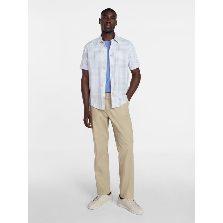 George Men's Classic Fit Short-Sleeve Plaid Shirt photo 3