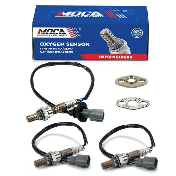MOCA AUTOPARTS 3x Downstream & Upstream O2 Oxygen Sensor Fit for 1999-2003 Lexus RX300 3.0L & 2001-2003 Toyota Highlander 3.0L