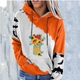 thumbnail image 2 of Blusa de manga larga suelta con estampado de Acción de Gracias de Halloween para mujer, Tops informales, sudaderas con capucha Fridja bvmnju5676, 2 of 5