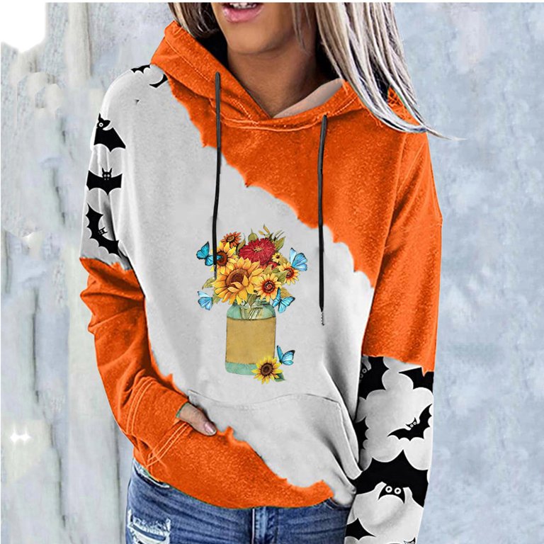 USSUMA Womens Plus Size Hoodies Tops Women's Lightweight