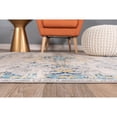 thumbnail image 4 of The Curated Nomad  Sunset Blue Distressed Bohemian Rug Grey 5' x 7' 5' x 8' Indoor,Accent Kitchen,Living Room,Bedroom, 4 of 5