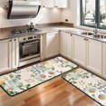 thumbnail image 3 of Kitchen Rugs Sets Of 2,Pioneer Flower Floral Print Pattern Anti Fatigue Kitchen Mat Rugs Non Slip Washable,Decorative Kitchen Floor Mats for Kitchen,Sink,Laundry,17"x47"+17"x47", 3 of 5
