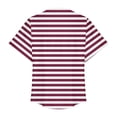 thumbnail image 5 of Women's Lightweight V-Neck Fashion Short Sleeved Solid Color Spring/summer Button Up Shirt Top Plus Size L, 5 of 5