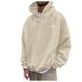 thumbnail image 2 of WILLBEST Sudaderas Navideñas para Hombre, Moda De Ocio, Impresión Digital 3D, Suéter con Capucha De Manga Larga XGrande, 2 of 7