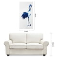 thumbnail image 2 of Empire Art Direct Ink Drop Crane 1 Frameless Free Floating Tempered Glass Panel Graphic Wall Art, 48" x 24" x 0.2", Ready to Hang, 2 of 9