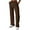 Coffee, variant on Enjoytime Women's Pants Solid Color Drawstring Elastic Waist Wide Leg Pants Casual Loose Business Work Trousers Coffee M