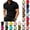 23# Black, variant on Men's Polo Shirt Causal Short Sleeve Solid Color Pocket Stylish Shirts Workout Golf Sports Tees Slim Fit Business Summer Tops Light Gray 3XL