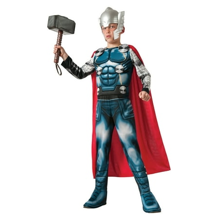 Thor Muscle Chest Marvel Avengers Assemble Boys Costume R620022 - Small (4-6)