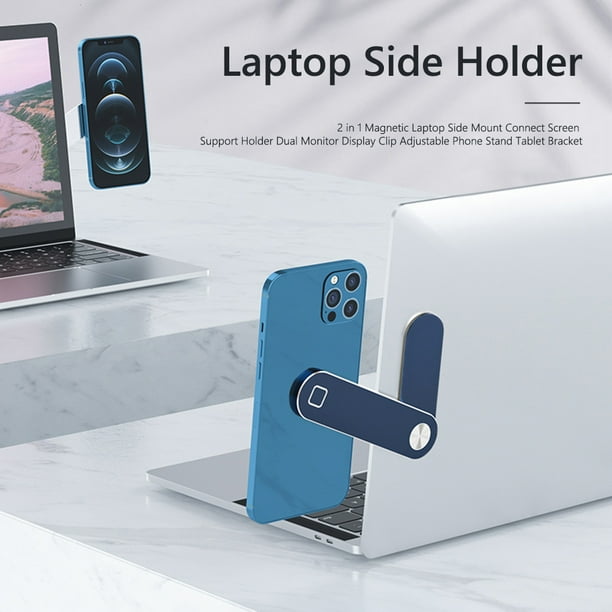 Control Remoto Soporte magnético para pantalla de montaje lateral para computadora portátil Soporte para teléfono Soporte para tableta (Azul) Ndcxsfigh Nuevos Originales
