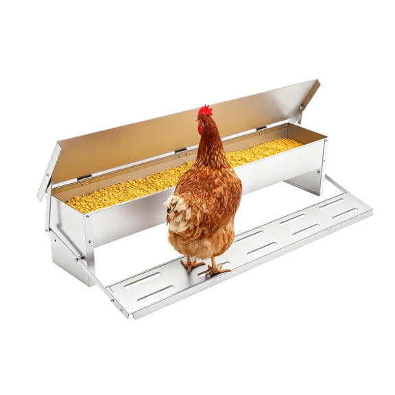 Automatic Chicken Feeder ,Automatic Galvanized Chicken Feeder with Weatherproof Lid ,Large Capacity