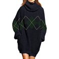 thumbnail image 1 of LAICAIW Robe Chandail Longue Ample à Col Roulé Oversize pour Femmes, 1 of 6