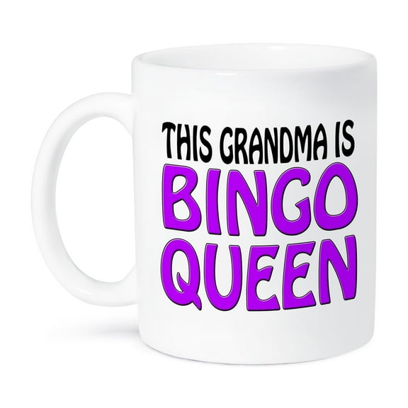 3dRose, This grandma is bingo queen, Purple,, 11oz Mug