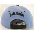 thumbnail image 2 of North Carolina Men's Offset Cursive Script Adjustable Snapback Baseball Cap (Light Blue/Black), 2 of 3